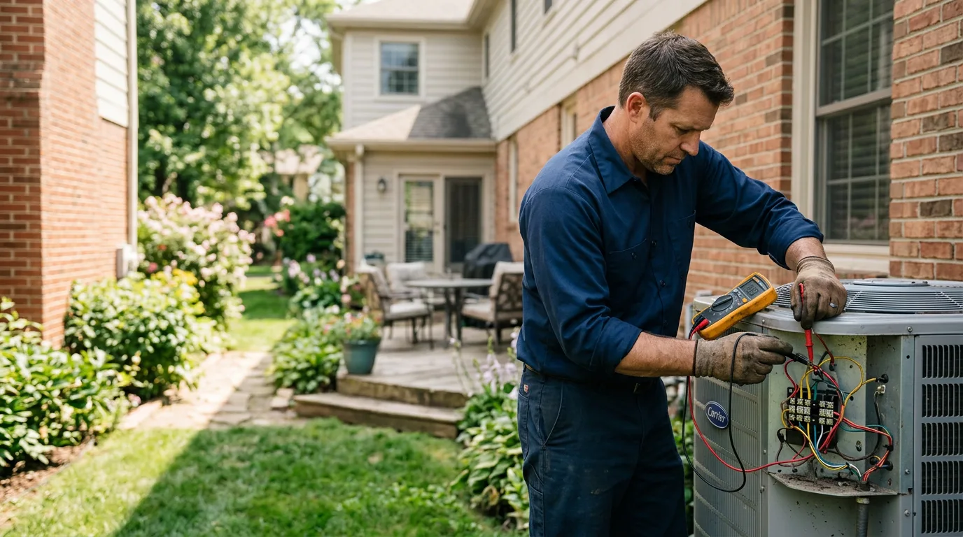 HVAC technician working near Laona, WI